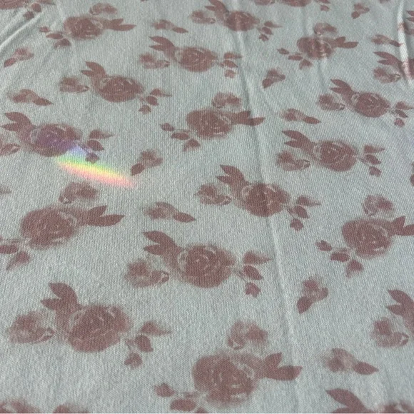 Aden + Anais Baby Blanket white with pink Flowers Roses Viscose Soft Swaddle - Picture 5 of 5